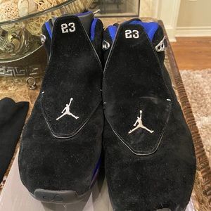 Authentic Suede Royal Blue and Black Jordan 18
